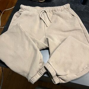 Garage Brand Boyfriend Style Joggers in Wild Mushroom S